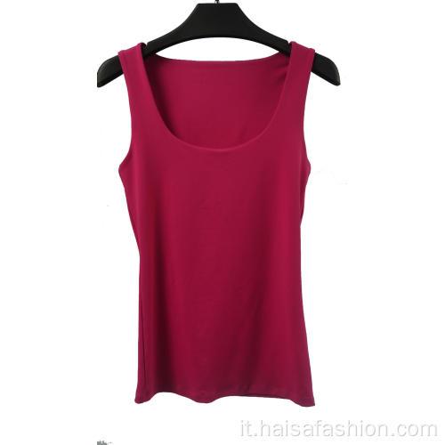 Gilet in maglia girocollo da donna